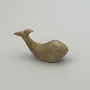 Carved Stone‎ Fish Figurine, Small Sculpture, Animal Collectible, Decoration